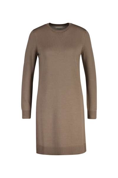RUHA GANT FINE MERINO KNITTED DRESS TAUPE BEIGE