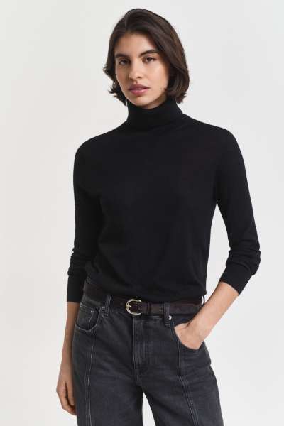 GARBÓ GANT FINE MERINO TURTLENECK BLACK