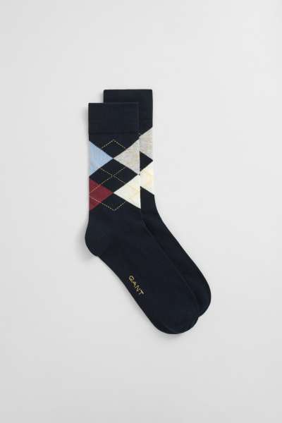 ZOKNI GANT ARGYLE SOCKS MARINE
