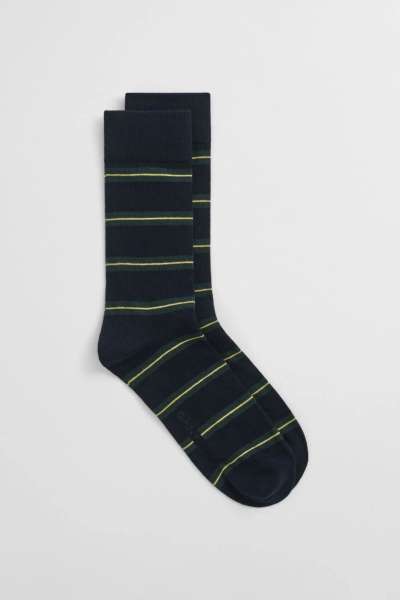 ZOKNI GANT COLLEGIATE STRIPED SOCKS MARINE