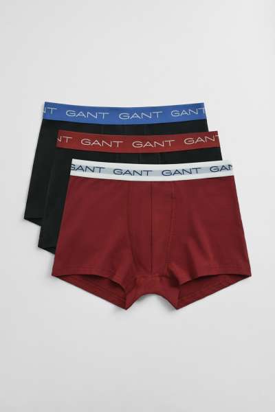 ALSÓNEMŰ GANT TRUNK 3-PACK PLUMPED RED