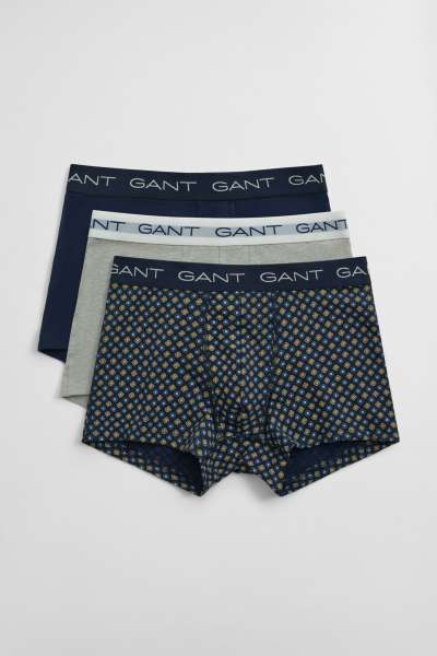 ALSÓNEMŰ GANT GEOMETRIC PRINT TRUNK 3-PACK MARINE