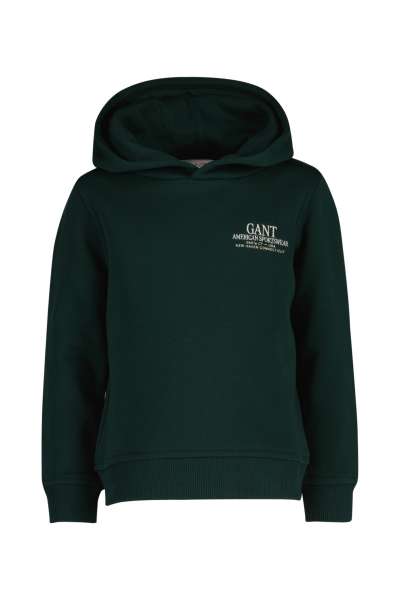 MELEGÍTŐFELSŐ GANT GRAPHIC HOODIE TARTAN GREEN