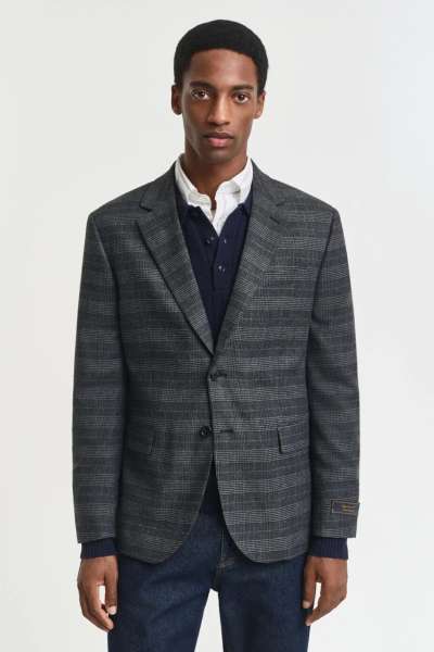 ZAKÓ GANT GLENCHECK SUIT JACKET ANTRACIT MELANGE