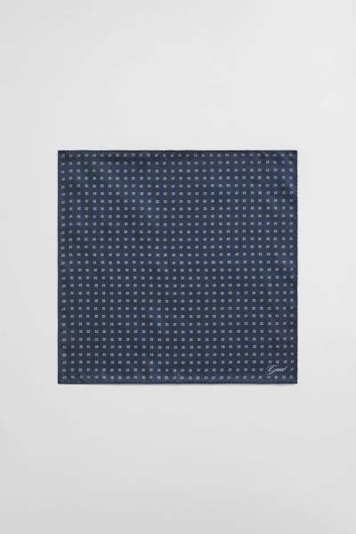 ZSEBKENDŐ GANT FOULARD PRINT POCKET SQUARE MARINE