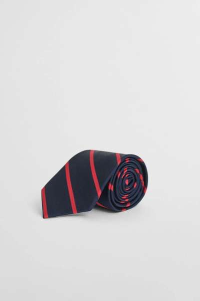 NYAKKENDŐ GANT STRIPED TIE RUBY RED