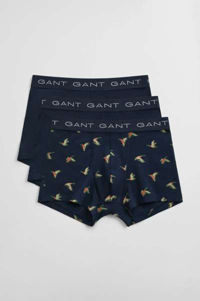ALSÓNEMŰ GANT DUCK PRINT TRUNK 3-PACK MARINE