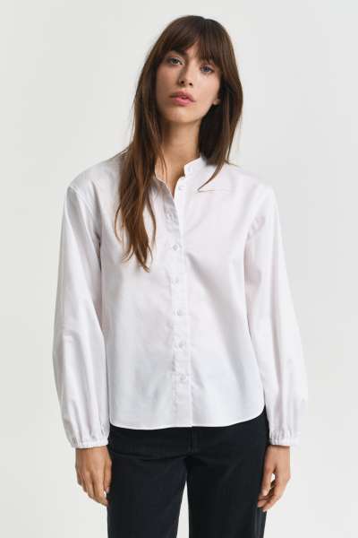 BLÚZ GANT REG COTTON SATIN BLOUSE WHITE
