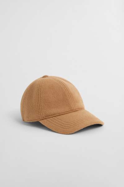 SAPKA GANT LUSTROUS MELTON CAP WHISKEY BROWN