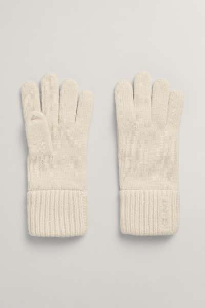 KESZTYŰ GANT WOOL KNITTED GLOVES CREAM