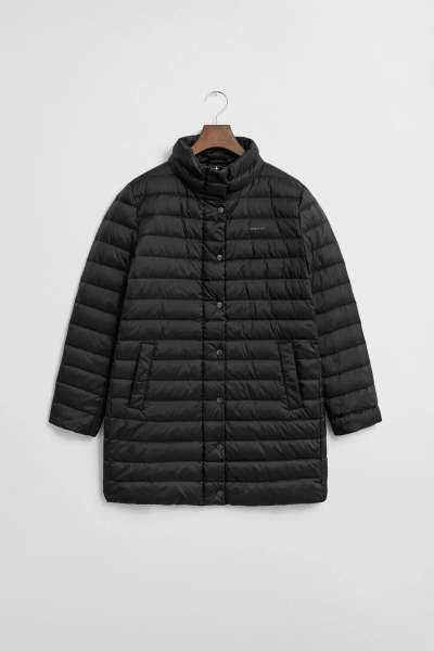 KABÁT GANT LIGHT DOWN COAT BLACK