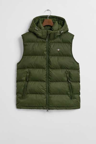 ELLÉNY GANT ACTIVE CLOUD VEST COUNTRY GREEN