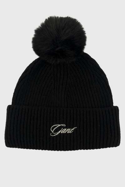 SAPKA 7-16 ÉVES GANT POM POM BEANIE BLACK