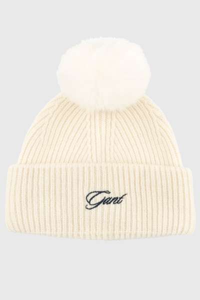 SAPKA 7-16 ÉVES GANT POM POM BEANIE CREAM