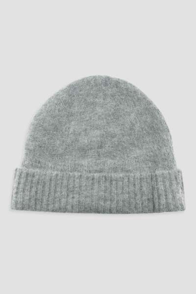 SAPKA GANT FLUFFY ALPACA BEANIE CHARCOAL MELANGE