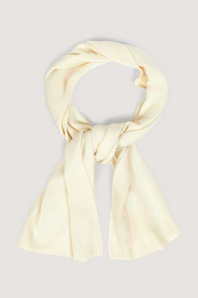 SÁL GANT WOOL KNITTED SCARF CREAM