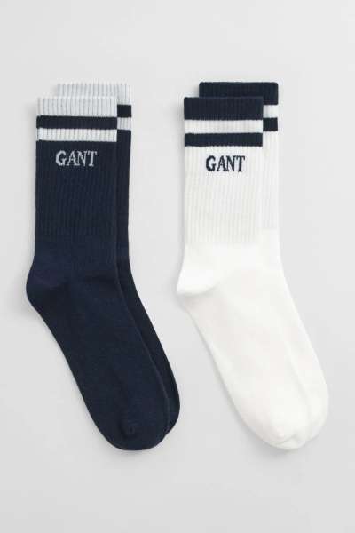 ZOKNI GANT STRIPED SPORT SOCKS 2-PACK EVENING BLUE