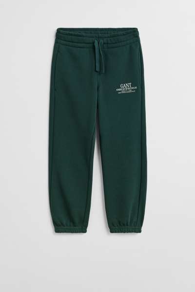 TRÉNINGNADRÁG GANT GRAPHIC SWEATPANTS TARTAN GREEN