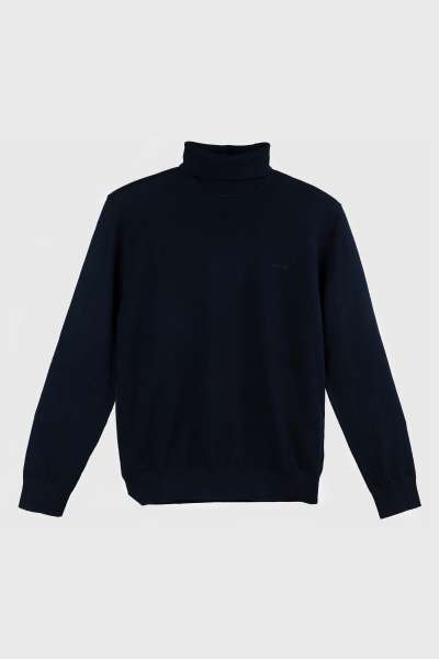GARBÓ GANT COTTON CAHMERE TURTLENECK EVENING BLUE