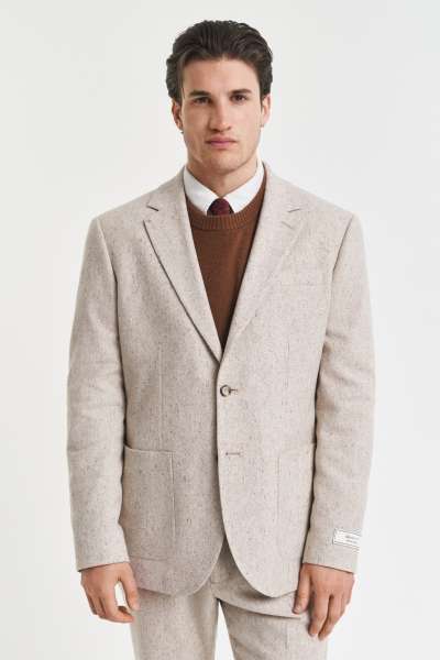 ZAKÓ GANT DONEGAL SUIT JACKET SEED MELANGE