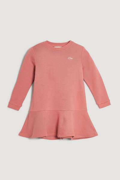 RUHA GANT SCRIPT JERSEY DRESS FADED BRICK