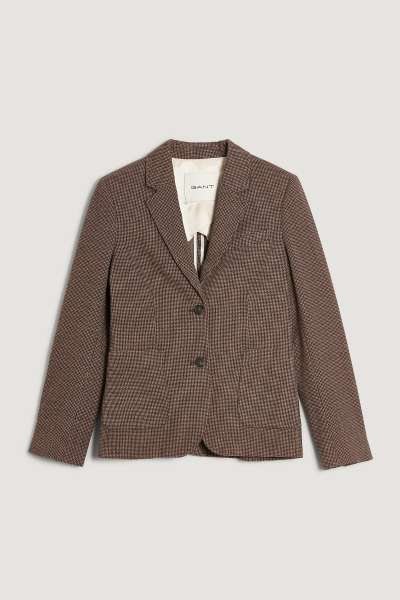 ZAKÓ GANT SLIM PIQUE BLAZER DEEP BROWN
