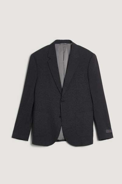 ZAKÓ GANT TWO-TONE JERSEY PIQUE BLAZER ANTRACIT MELANGE