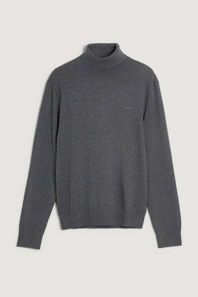 GARBÓ GANT COTTON CAHMERE TURTLENECK CHARCOAL MELANGE