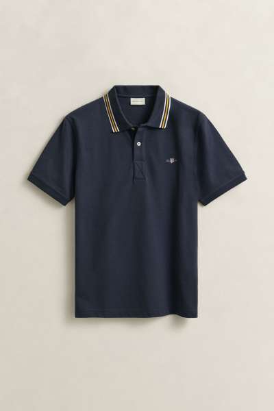 PÓLÓ GANT COLLAR TIPPING  POLO EVENING BLUE