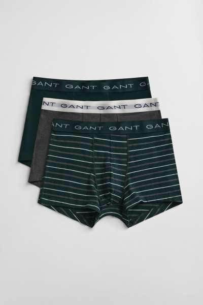 ALÓNEMŰ GANT TRIPED TRUNK 3-PACK GIFT BOX TARTAN GREEN