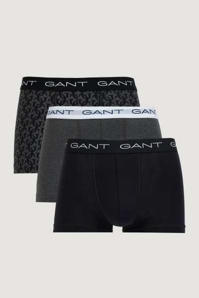 ALÓNEMŰ GANT MONOGRAM PRINT TRUNK 3-PACK GB BLACK