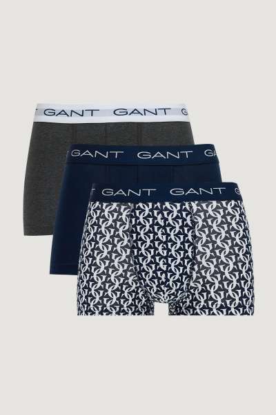 ALÓNEMŰ GANT MONOGRAM PRINT TRUNK 3-PACK GB MARINE