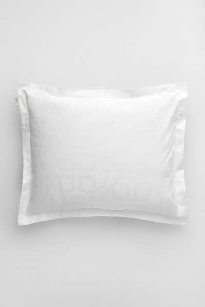 PÁRNAHUZAT GANT JACQUARD MONOGRAM PILLOWCASE  WHITE