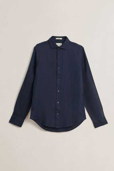 ING GANT LIM LINEN HIRT EVENING BLUE