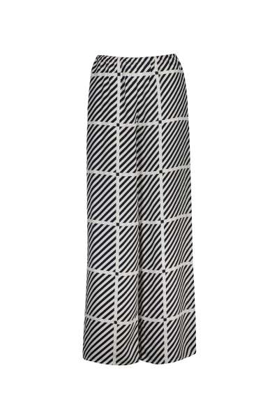 NADRÁG GANT FLUID PRINTED TWILL PANTS MARINE