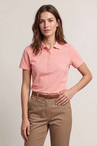 PÓLÓ GANT SLIM SHIELD SS PIQUE POLO LILLY PINK
