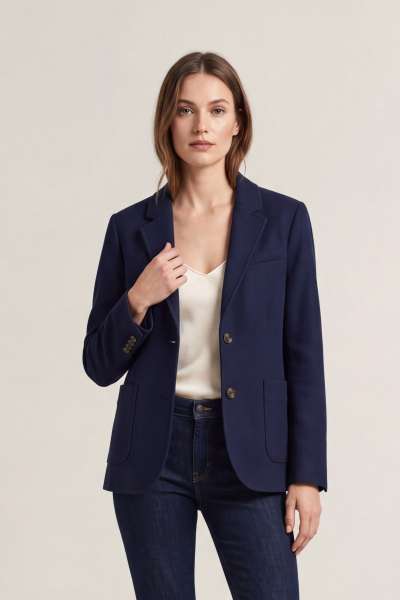 ZAKÓ GANT SLIM PIQUE BLAZER EVENING BLUE