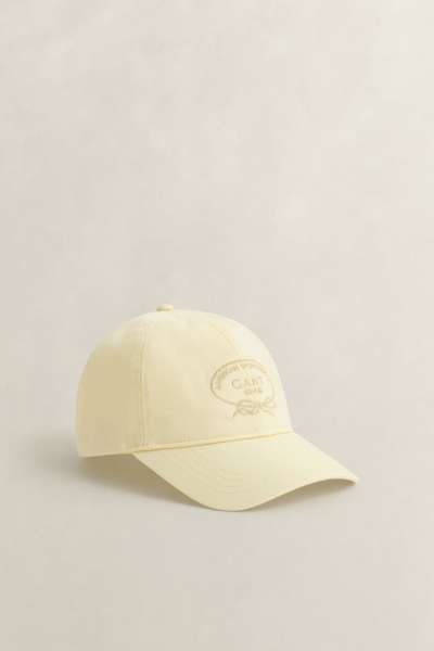 SAPKA GANT GRAPHIC COTTON TWILL CAP VANILLA YELLOW