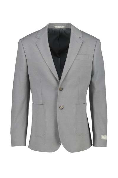 ZAKÓ GANT TWO-TONE JERSEY PIQUE BLAZER LIGHT PUTTY