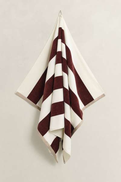TÖRÜLKÖZŐ GANT STRIPE BEACH TOWEL 100X180 FRESH SOIL