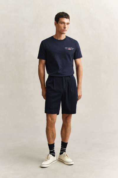 RÖVIDNADRÁG GANT REG LYOCELL SHORTS EVENING BLUE