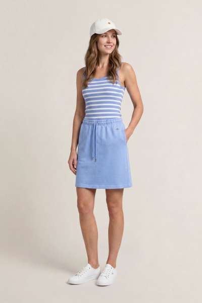 MELEGÍTŐSZOKNYA GANT REG SHIELD JERSEY SKIRT PALACE BLUE