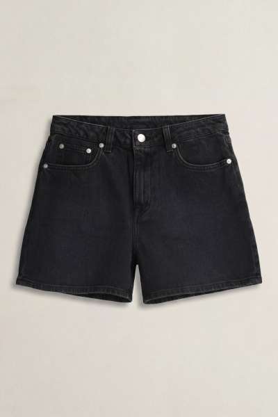 RÖVIDNADRÁG GANT DENIM SHORTS BLACK WORN IN