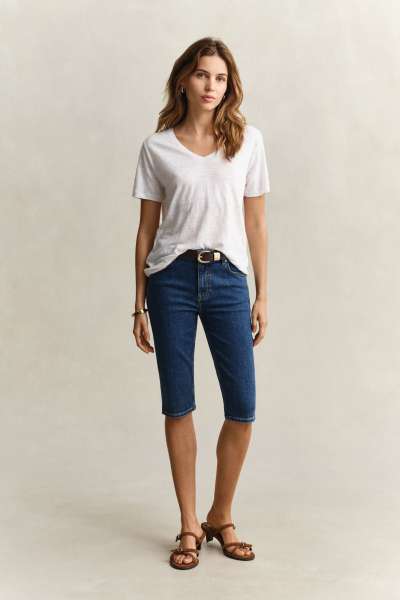 FARMER GANT DENIM CAPRI MID BLUE