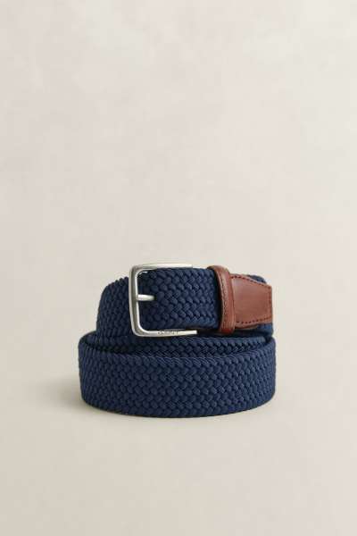 ÖV GANT ELASTIC BRAIDED BELT CLASSIC BLUE