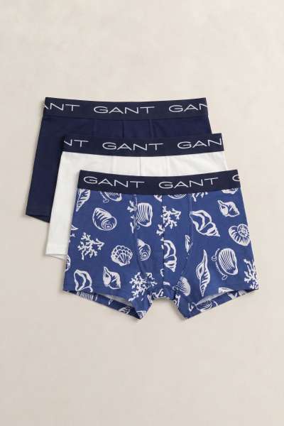 ALÓNEMŰ GANT HELL PRINT TRUNK 3-PACK VINTAGE BLUE
