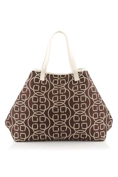 TÁSKA GANT AOP CANVAS BEACH BAG FRESH SOIL