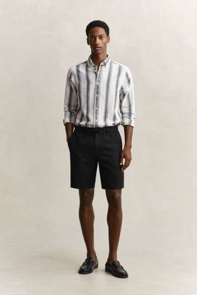 RÖVIDNADRÁG GANT REG LINEN D HORT BLACK