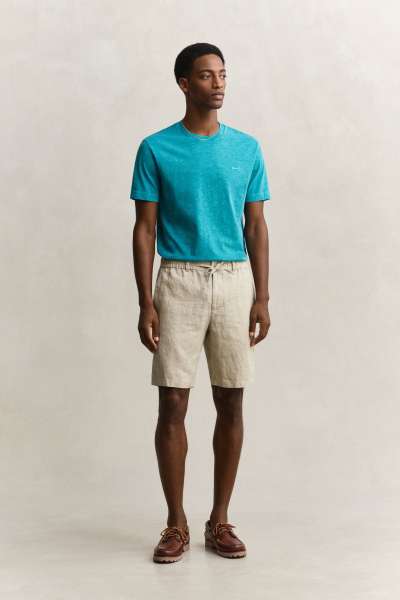 RÖVIDNADRÁG GANT REG LINEN D HORT OAT BEIGE
