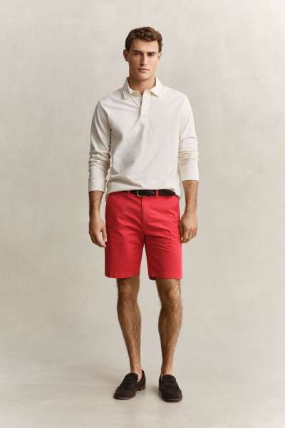 RÖVIDNADRÁG GANT REG SUNFADED CHINO SHORTS ROSE RED